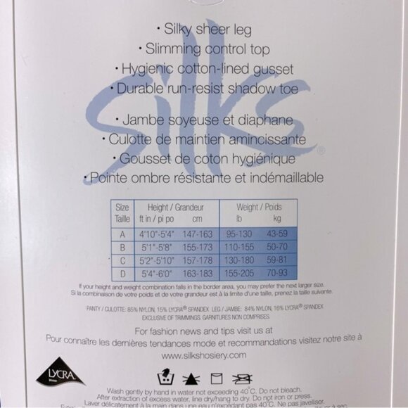 Vintage Essentials Control Top Pantyhose In Natural x2 NWT - Picture 4 of 7